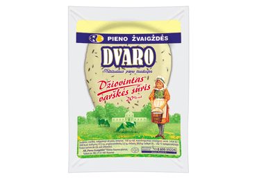 Džiovintas DVARO varškės sūris, 20 %, 1 kg