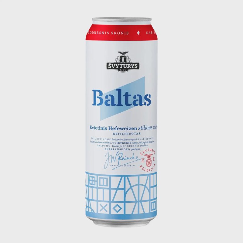 ŠVYTURIO Baltas alus, 5 %, 0,568 l