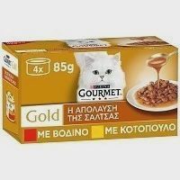 Gourmet Gold Βοδινό - Κοτόπουλο 4x85gr
