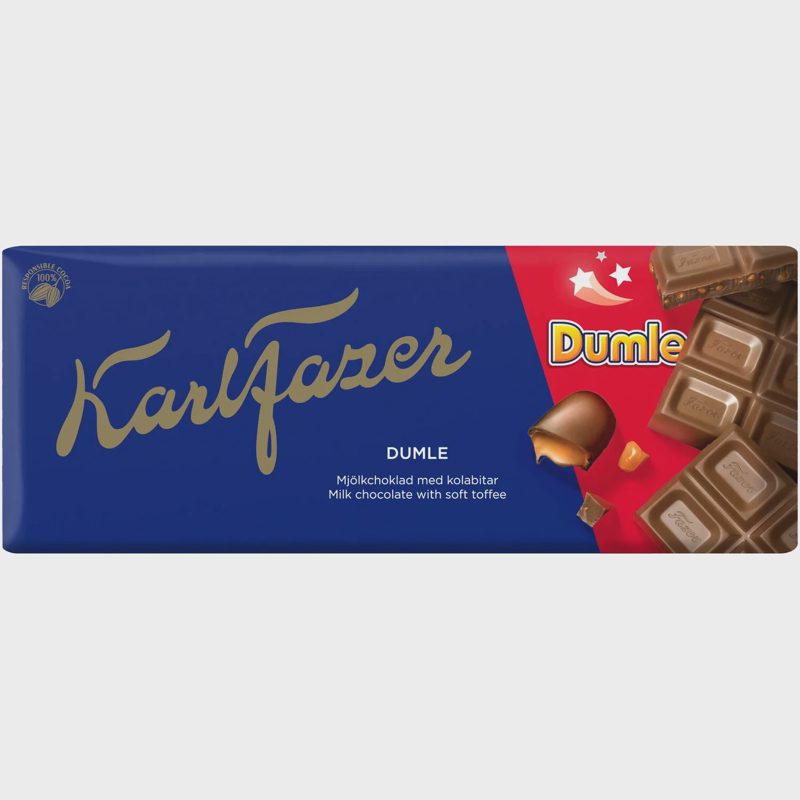 Pien. šokoladas su kar. K. FAZER DUMLE, 180 g