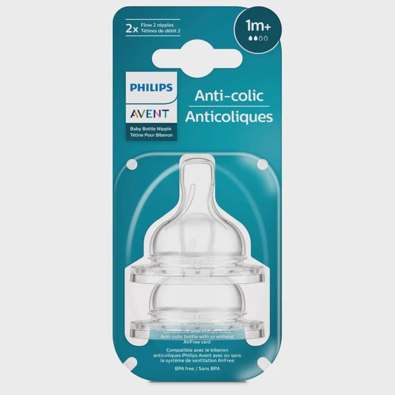 Žindukai PHILIPS ANTI-COLIC, 1+ mėn., 2 vnt.