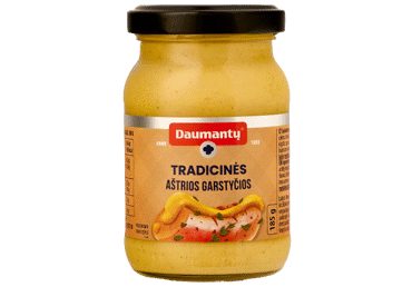 Tradicinės DAUMANTŲ aštrios garstyčios, 185g