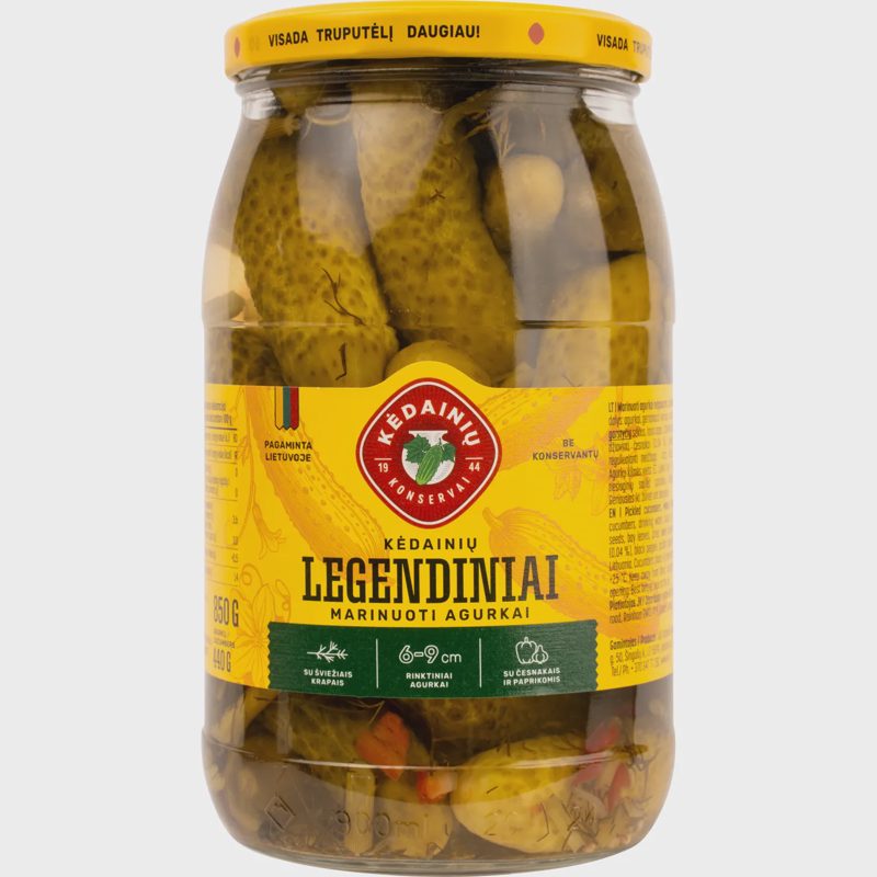 Mar. agurkai KKF LEGENDINIAI, 850 g / 440 g