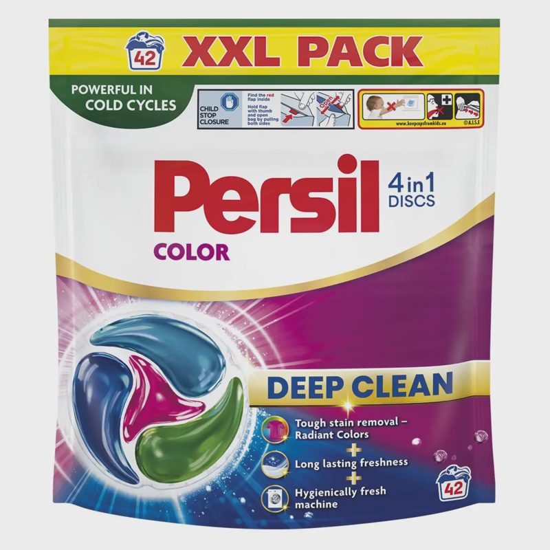 Skalbimo kaps. PERSIL DISCS COLOR, 42 skalb.
