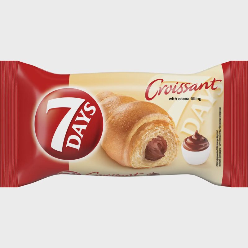 Kruasanas 7 DAYS, su kakaviniu įdaru, 60 g