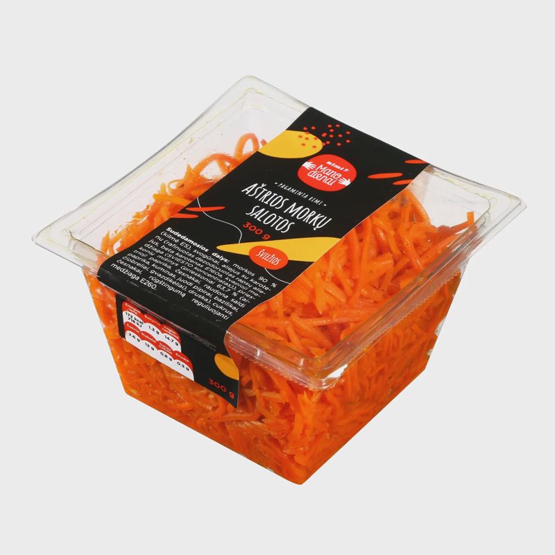 Aštrios morkų salotos, 300 g