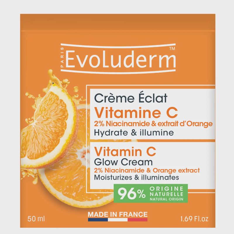 Veido kremas EVOLUDERM su vitaminu C, 50 ml
