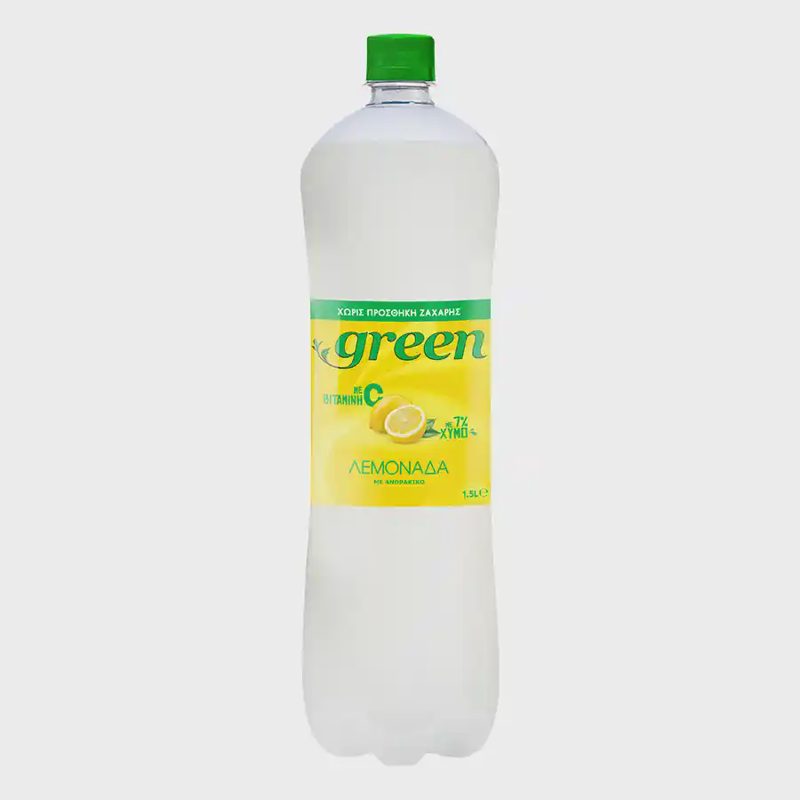 Green Λεμονάδα Με Στέβια Χωρίς Ζάχαρη 1,5lt.
