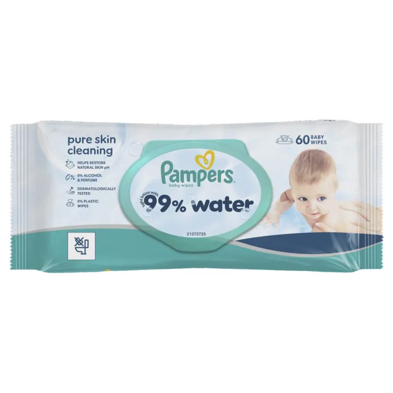 Pampers 99% water vlažne maramice 60/1