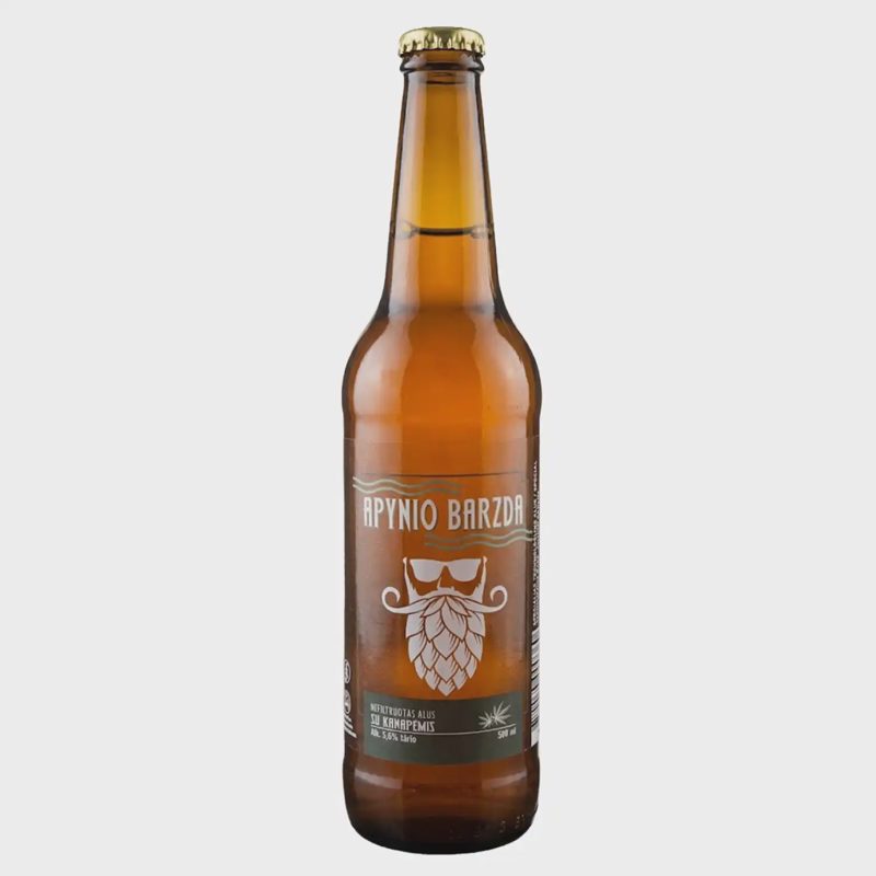 Alus su kanapėmis APYNIO BARZDA, 5,6 %, 0,5 l