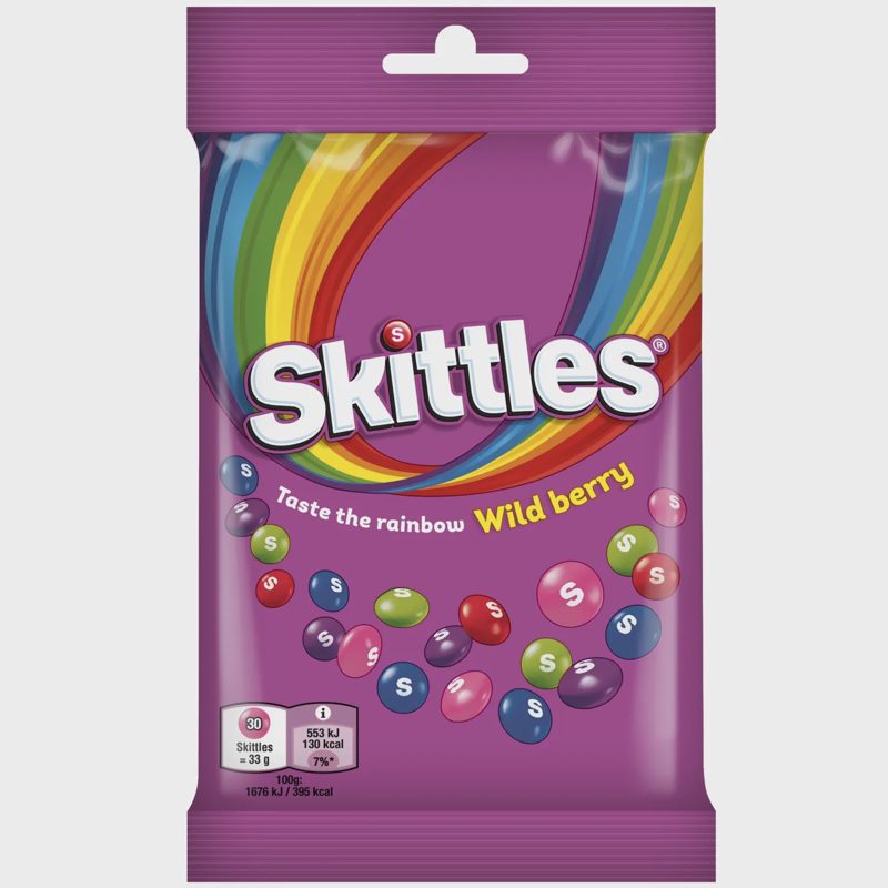 Uogų skon. saldain. SKITTLES WILDBERRY, 95 g