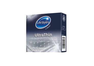 Prezervatyvai LIFESTYLES ULTRA THIN, 3 vnt