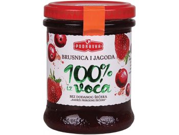 Podravka voćni namaz brusnica i jagoda 220 g