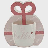 Tabletop Basics Κούπα Πορσελάνης Hello 185ml