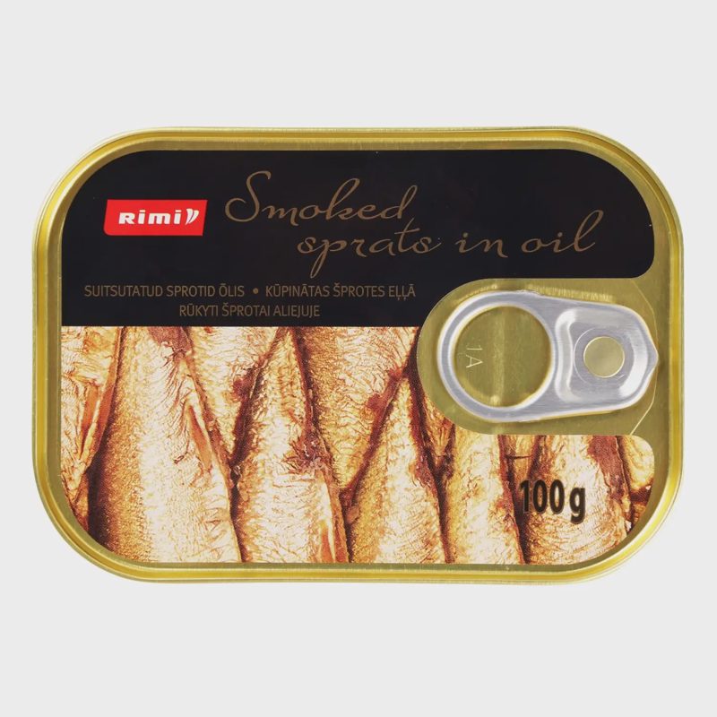 Rūkyti šprotai aliejuje RIMI 100G/70G
