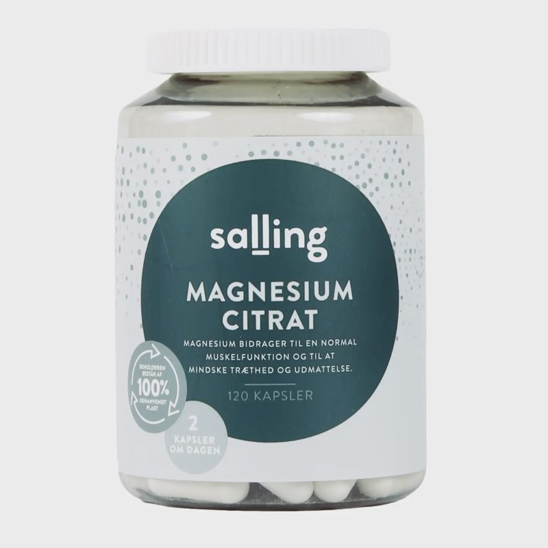Maisto pap. magnio citratas SALLING, 120 kap.