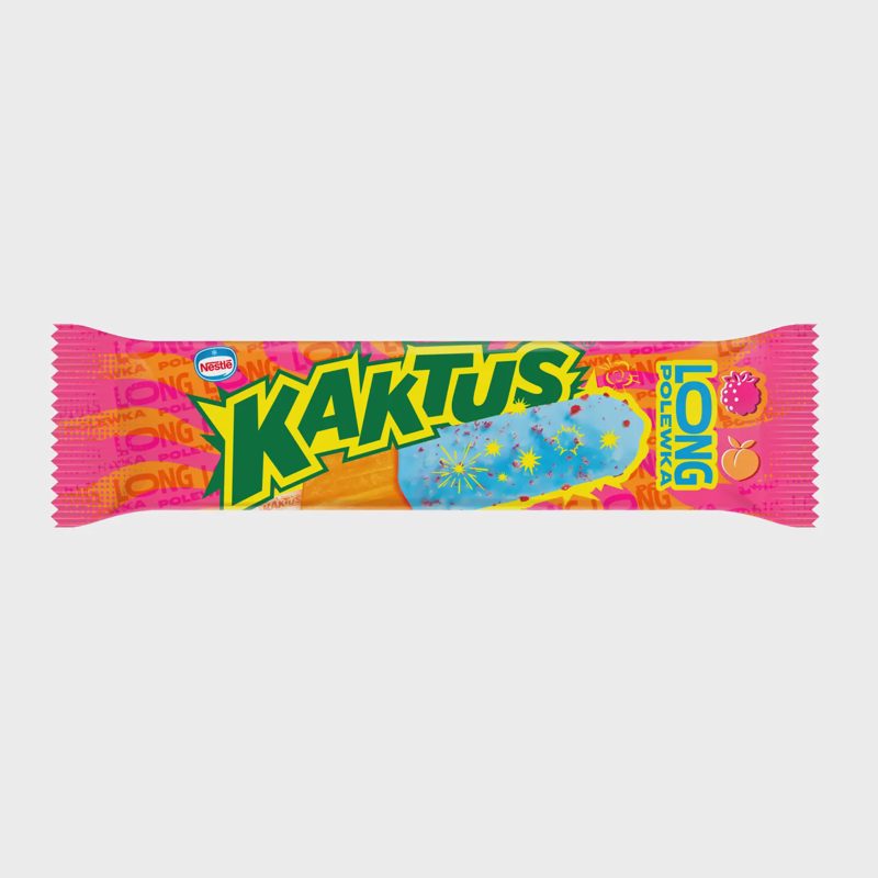 Persikų ir aviečių šerbetas KAKTUS, 51 g