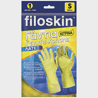 Filoskin Γάντια Λάτεξ Γενικής Χρήσης Κίτρινα Small