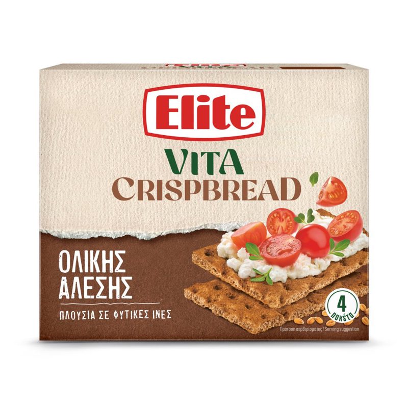 Elite Vita Crispbread Ολικής Άλεσης 265gr