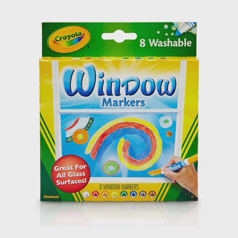 Flomast. pieš. ant stiklo CRAYOLA, 8vnt.