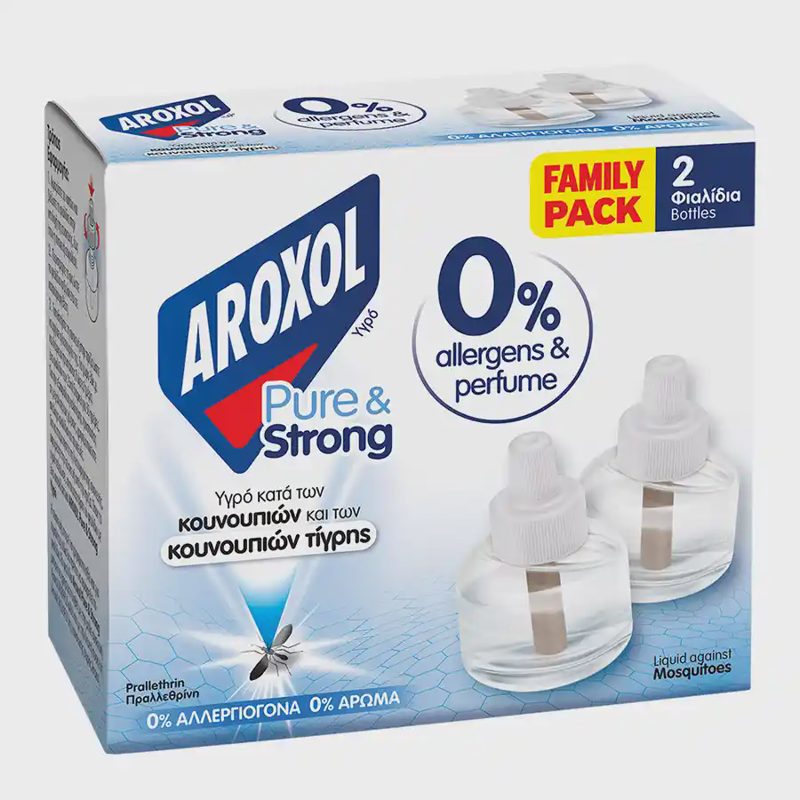 Aroxol Pure & Strong Liquid Refill Against Mosquitoes 2x25 ml