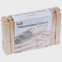 Ionion Μανταλάκια Ξύλινα 20τεμ