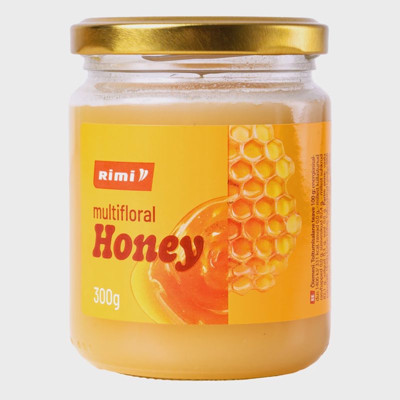 Įvairių augalų žiedų medus RIMI, 300 g