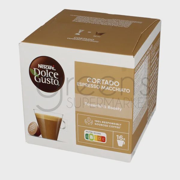 Café Capsules NESCAFE Cortado Espresso Macchiato - compatible DOLCE GUSTO - x16