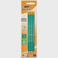 BIC Evolution Original HB Μολύβι Γραφίτη Με Γόμα 4τεμ
