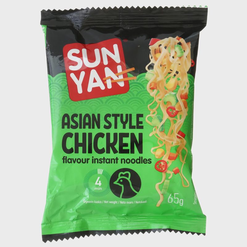 Makaronai azij. stil. višt. sk. SUN YAN, 65 g