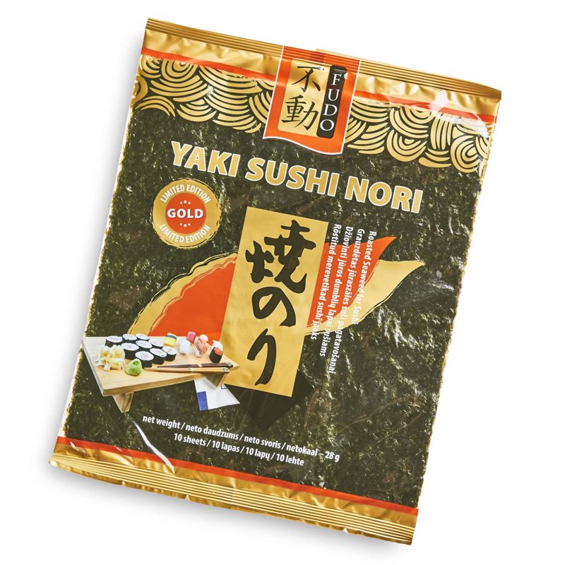 Džiov. jūros dumbliai FUDO YAKI NORI GOLD, 28