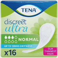 Tena Discreet Ultra Normal Σερβιέτες Ακράτειας 16τεμ
