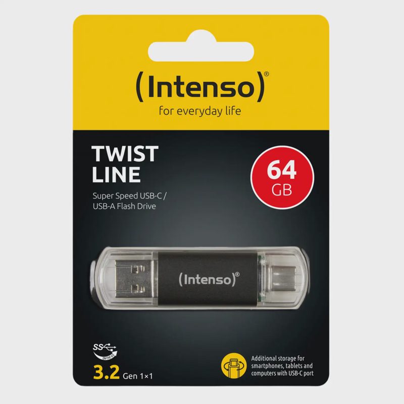 Atm. INTENSOUSB 3.2 64GB TWIST & USB-A