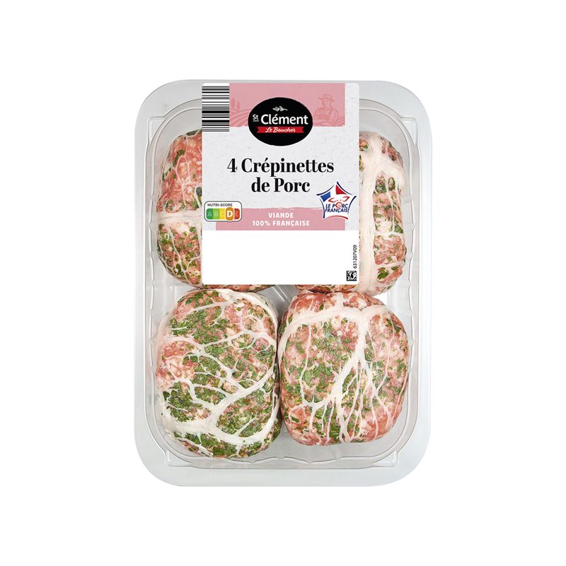 4 crépinettes de porc