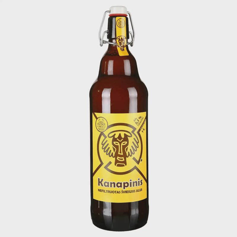 Nefiltr.švies.KANAPINIS alus, 5,1 %, 1 l