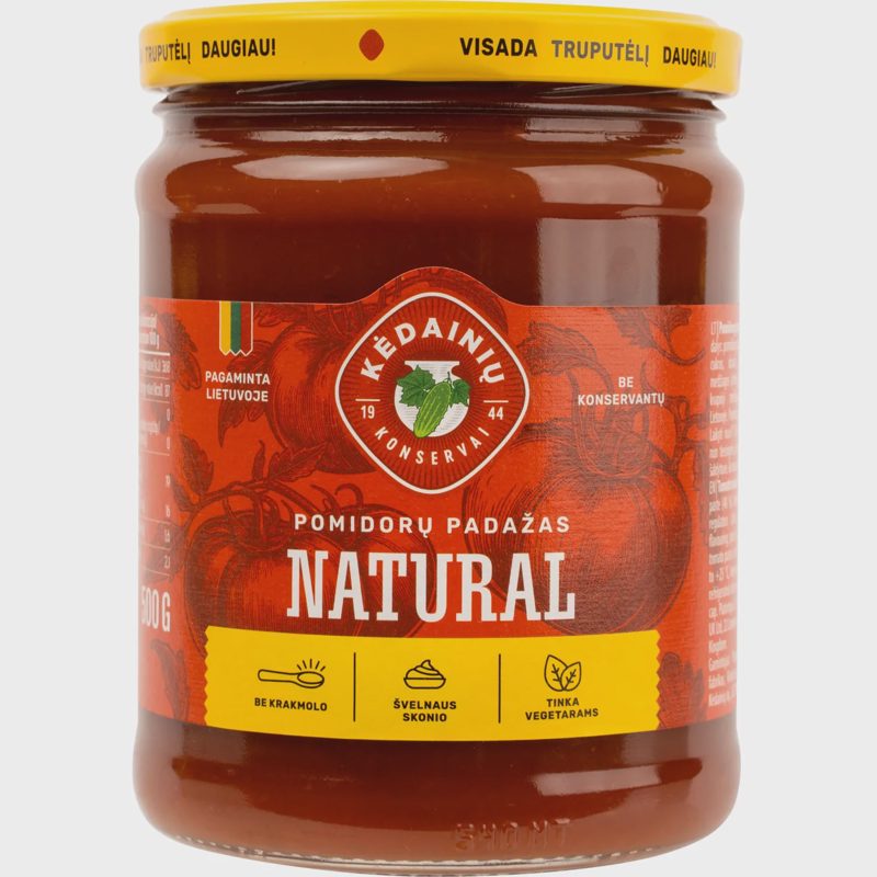 Pom. padažas KĖDAINIŲ KONSERVAI NATURAL, 500g