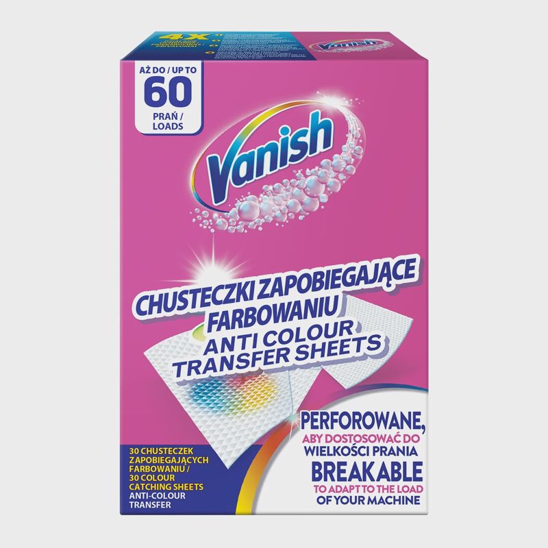 Skalbin. servetėlės VANISH, 60 skalb., 30 vnt