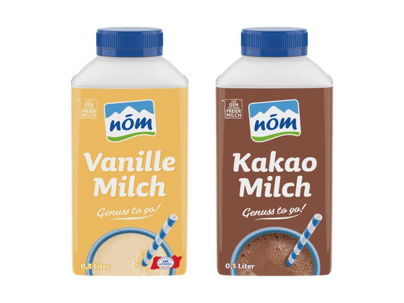 Kakao- oder Vanillemilch