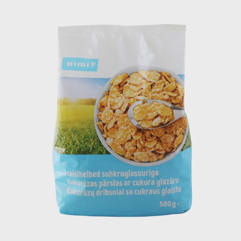 Kukurūzų dribsniai su cukraus gl. RIMI, 500 g