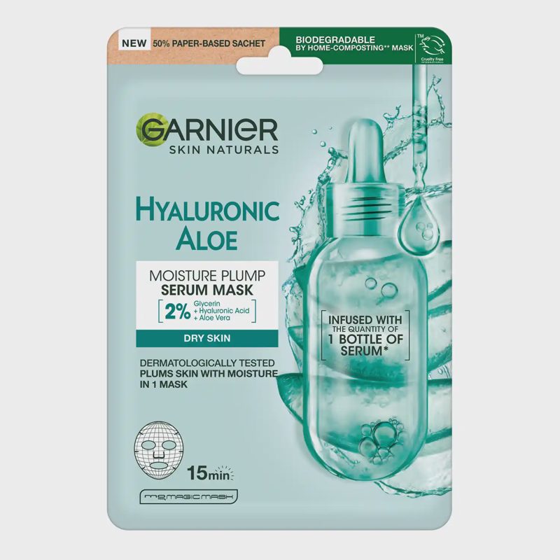 Drėk. kaukė Garnier SN Hyal. Alavijo 32g