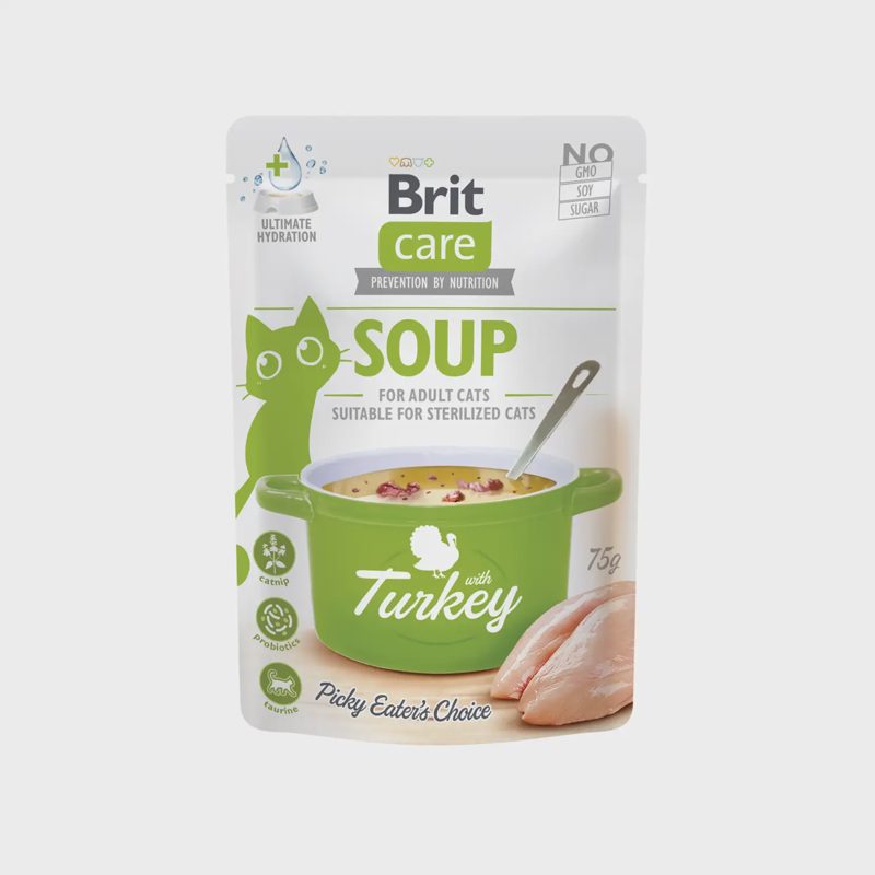 Kačių ėd. pap. BRIT CARE CAT SOUP TURK. 75 g