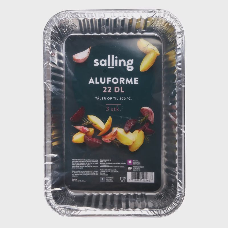 Aliuminio forma SALLING, 2,2 l, 3 vnt.