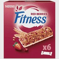 Nestle Fitness Μπάρες Δημητριακών Red Berries 6x23,5gr