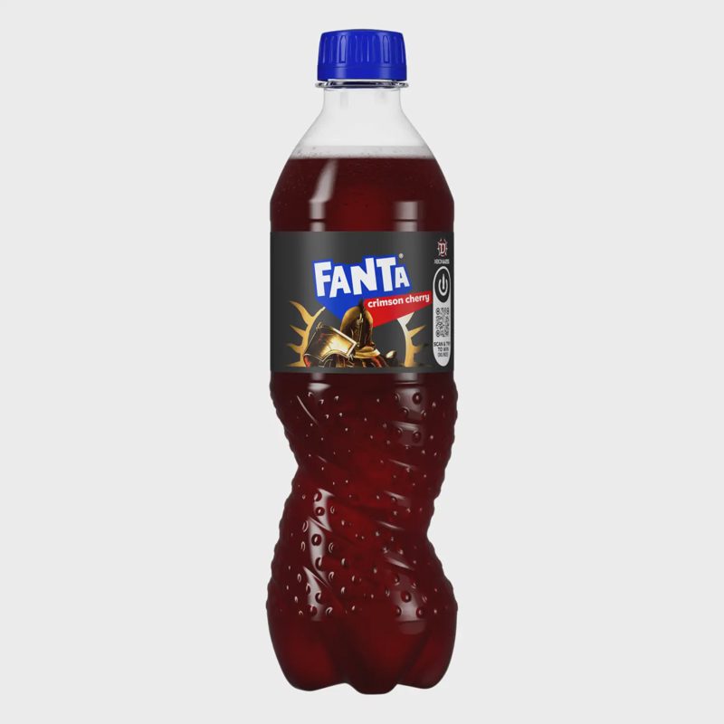 Gėrimas su saldik. FANTA APPLE CHERRY, 500 ml