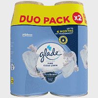 Glade Automatic Spray Διπλό + Ανταλλακτικό Pure Clean Linen 2x269ml