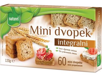 Naturel mini dvopek Integralni 120 g