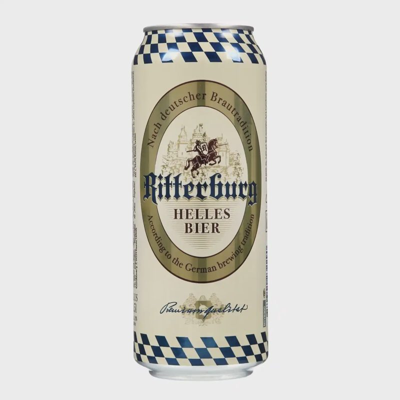 Alus RITTERBURG HELLES BIER, 5 % , 0,5 l