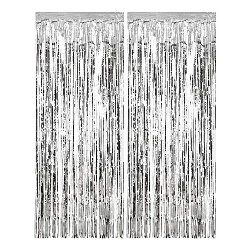 Folijos užuolaida-lietutis „Silver“ 1x2m