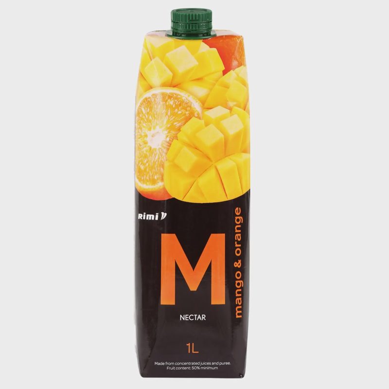 Apelsinų ir mangų nektaras RIMI, 50 %, 1 l