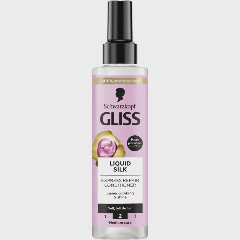 Puršk. plaukų kond. GLISS LIQUID SILK, 200 ml